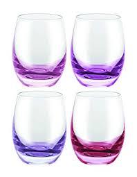 Bohemia Crystalline Shot Glass Set Red/Purple