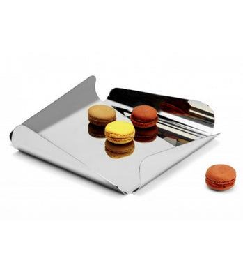 Square-Tray Mirror-Polished, Stainless-Steel